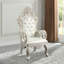 Fauteuil capitonné blanc