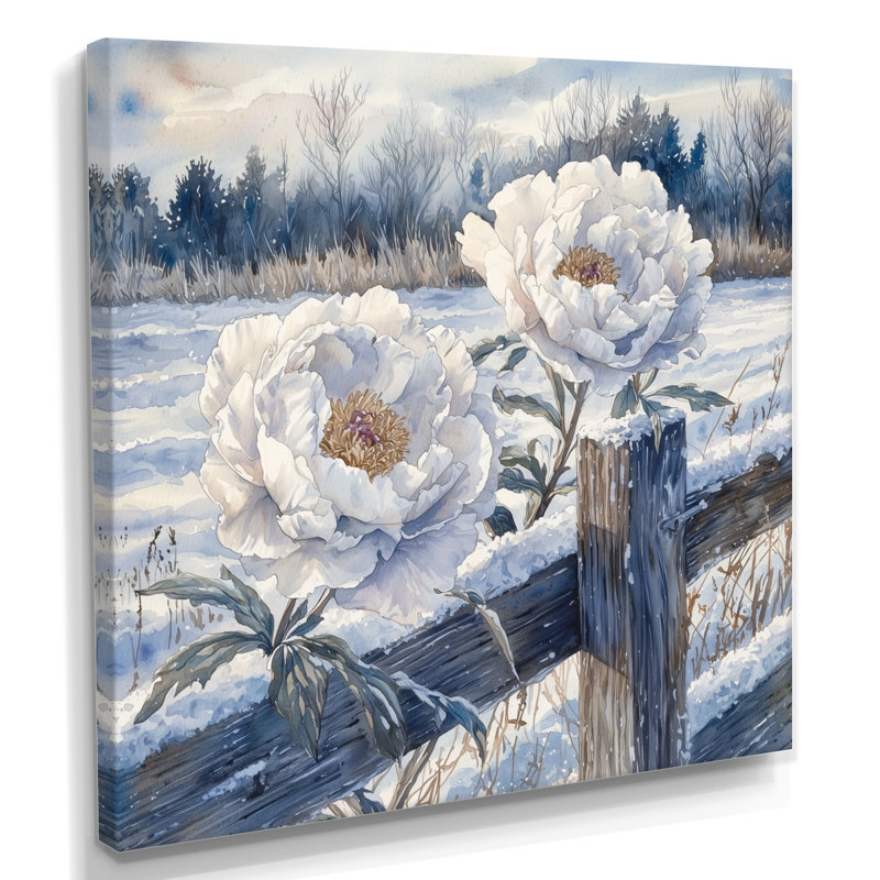 Ahner - Art mural floral, Toile tendue, Ne s’applique pas, H 30 po x l 30 po