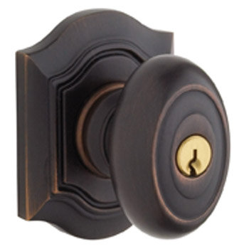 Bethpage Keyed Door Knob, Venetian Bronze