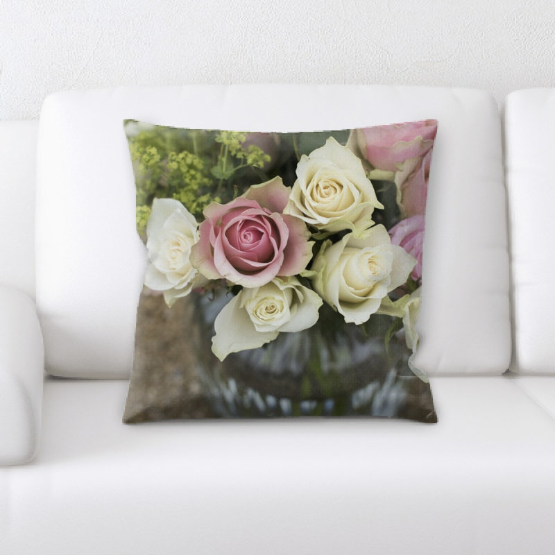 Coussin décoratif fleuri