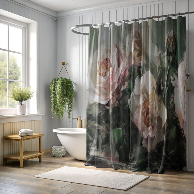 Rideau de douche Foranta, H 74 po x l 71 po
