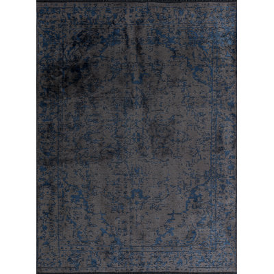Rapture Gray/Blue Abstract Luxury Area Rug