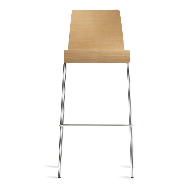 Full Back Bar & Counter Stool, Technical White Oak, Bar Stool (30.4" Seat Height)