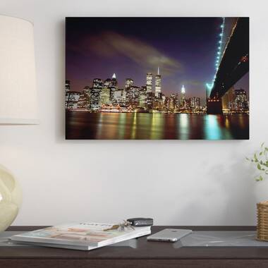 P.D. Moreno Canvas Wall Decor Prints - NY Pop Art ( Architecture > Monuments art) - 26x40 in