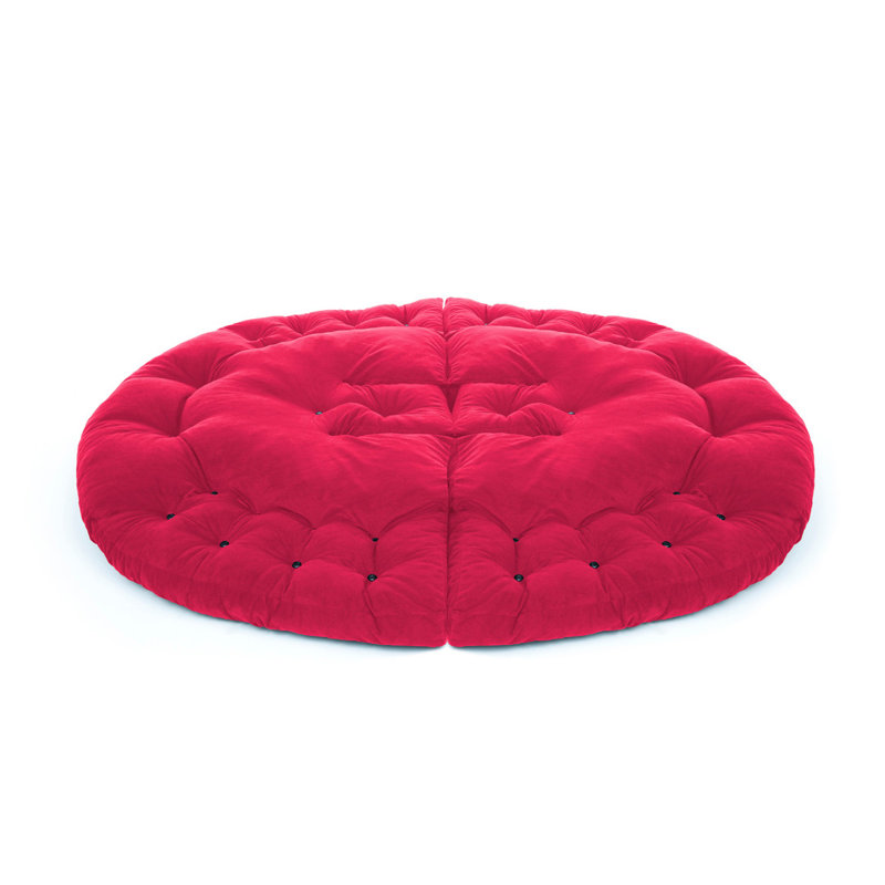 Fauteuil poire standard classique, 100 % polyester fuchsia