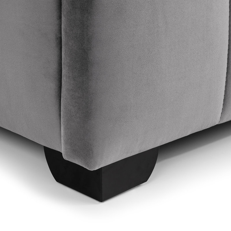 Upholstered Bed with Mattress, Double (4'6)