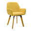Chaises de salle à manger pivotantes en lin l 22,83 po Rayshawn-124328914