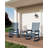 18 Inch HDPE Outdoor Adirondack Side Table - 2-Tier Weather Resistant Patio End Table - All-Weather Square Accent Table for Deck, Porch, Poolside & Backyard - Blue-1165080539-1165080541