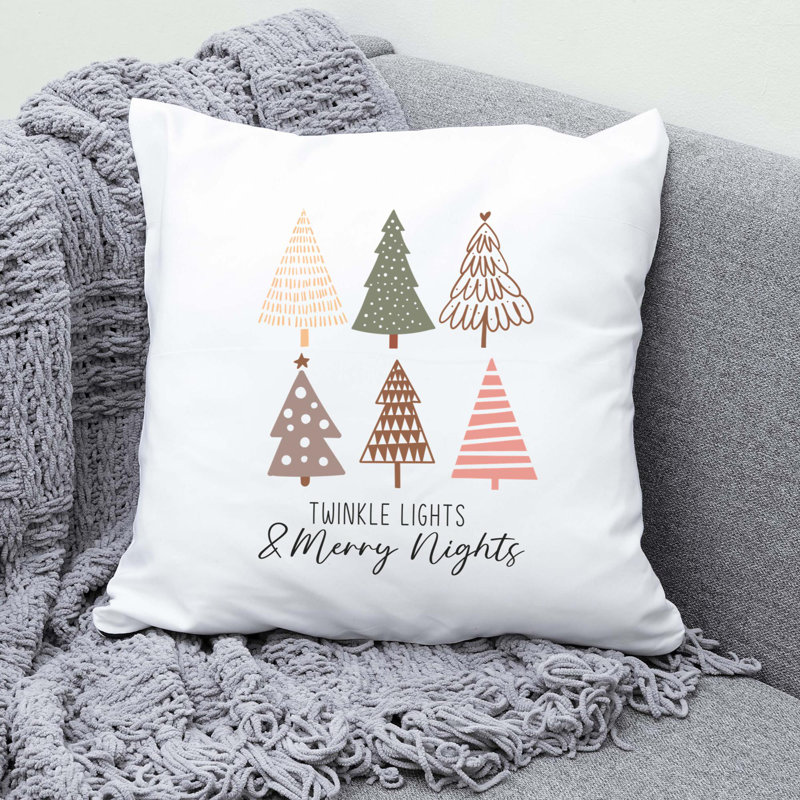 BohoChristmas-05 Reversible Throw Pillow, 14" x 14"