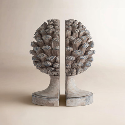 Pinecone Decorative Bookends