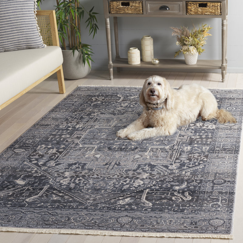 Gloversville Oriental Gray/Charcoal Area Rug