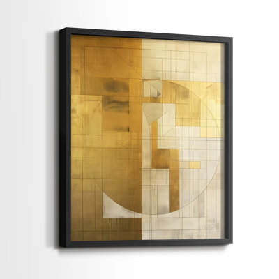 Série ABSTRACT Cxxvi - reproduction encadrée de qualité supérieure - prête à être accrochée - aucun clou requis