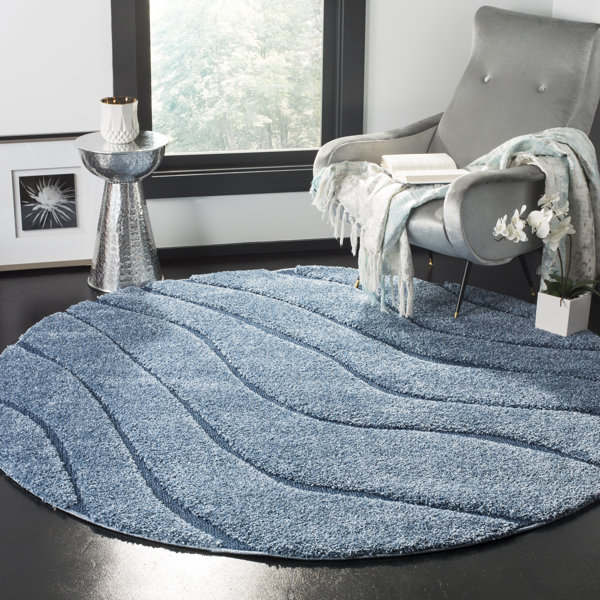Wade Logan® Ashal Abstract Blue Area Rug & Reviews | Wayfair