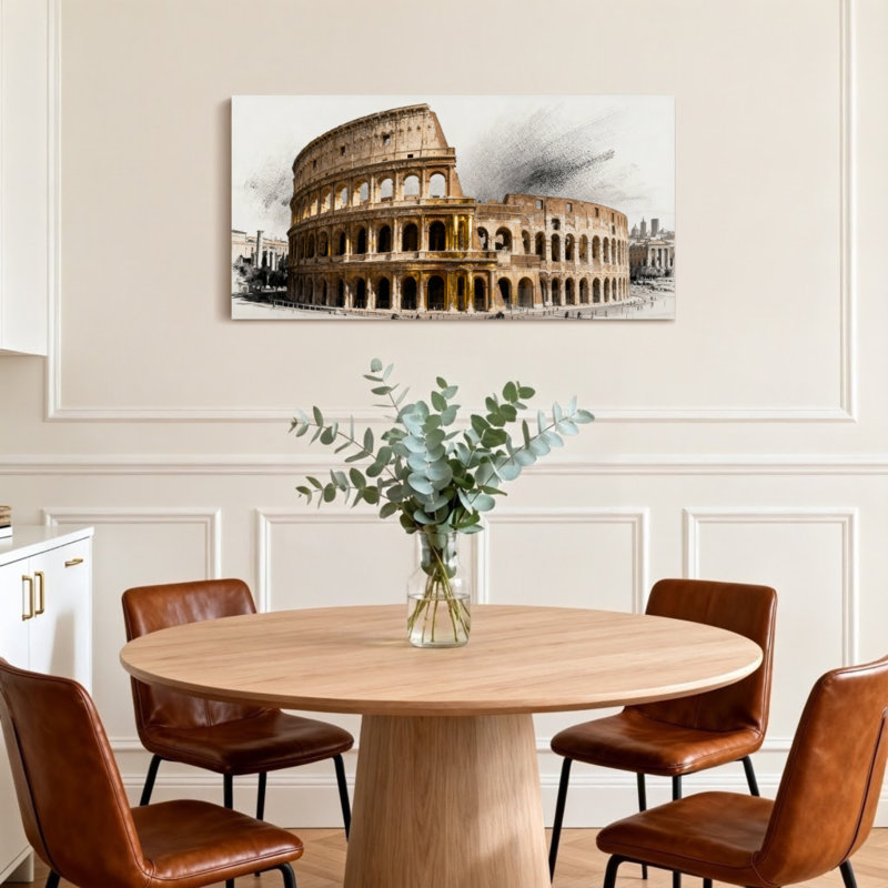 Scénique et paysages urbains Colisée Rome, architecture antique, impression artistique sur toile Z25122516161219565