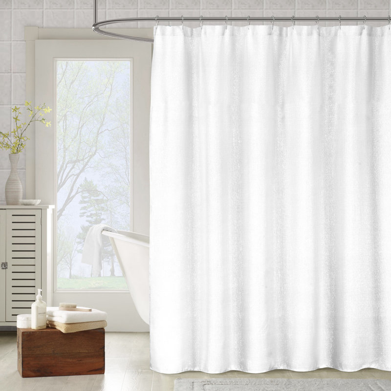 Rideau de douche simple Sprinkel, Blanc
