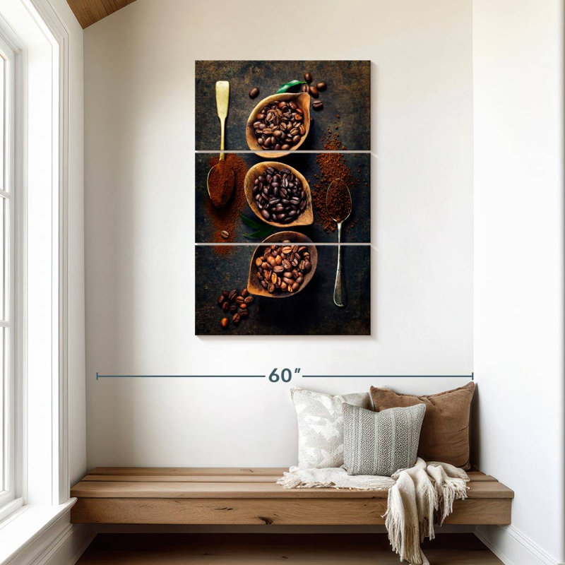 Yarlin Coffee Grounds And Beans, 45" H x 28" W