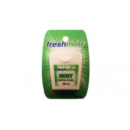 Freshmint® Mint Waxed Dental Floss 100 Yard individually wrapped 12/ Pack