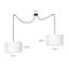 Pascua 2 - Light Black Drum Pendant-40748493