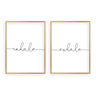 Inhale Exhale - 2 Piece Print
