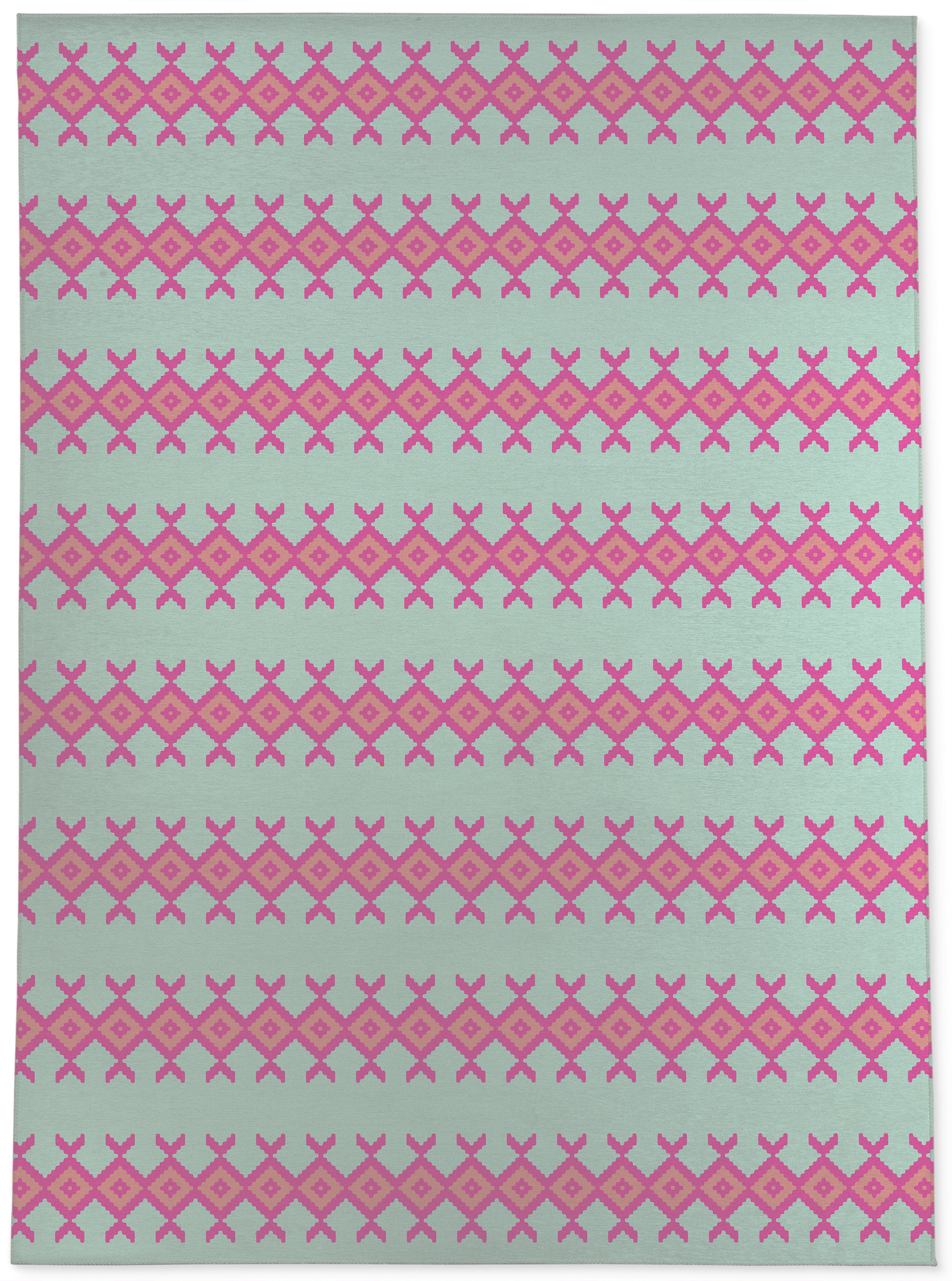 Bungalow Rose Edmanda Blue, Pink Indoor / Outdoor Area Rug - Wayfair Canada