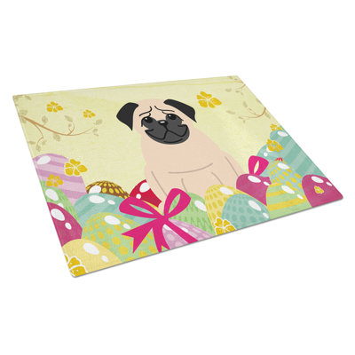 The Holiday Aisle Saroyan Glass Pug Cutting Board