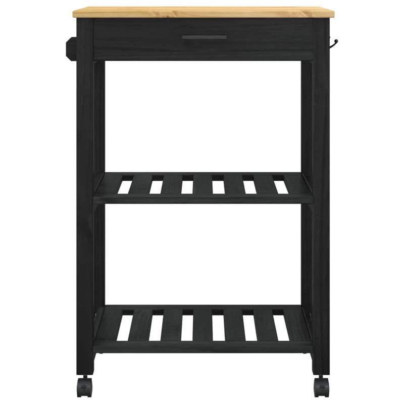 Solid Wood Bar Cart