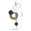 39In*16In Geometric Round Iron Wall Decoration