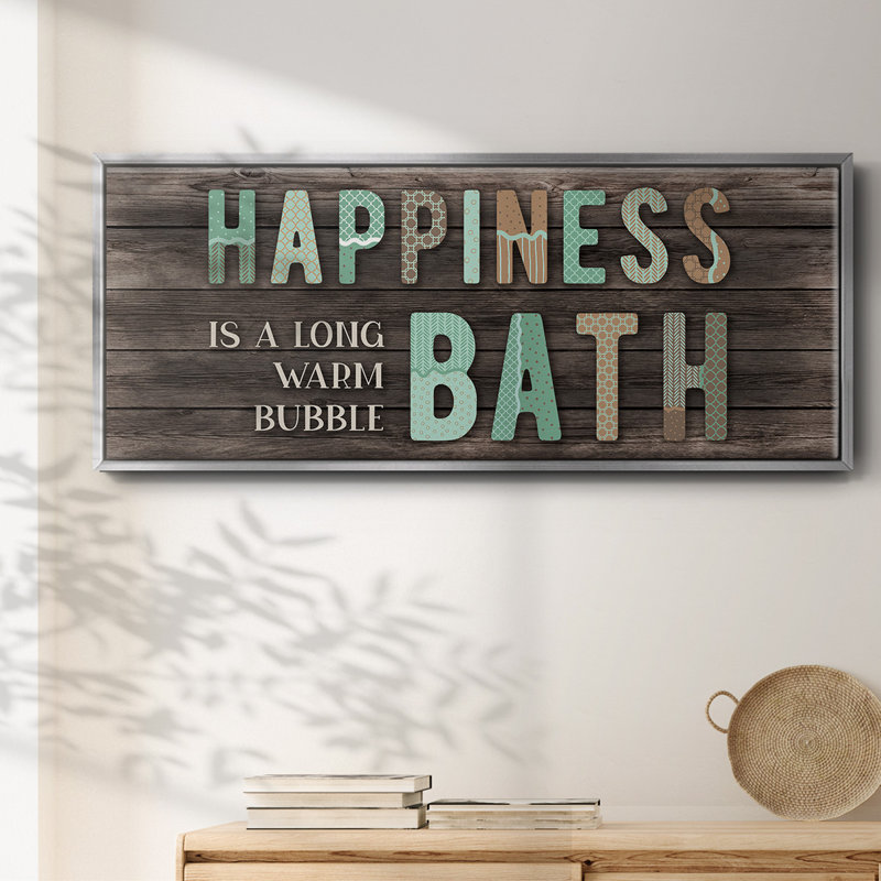 Happiness Bath- Framed Canvas