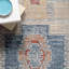 Tapis géométrique bleu / orange / beige Eggleston-2040020598