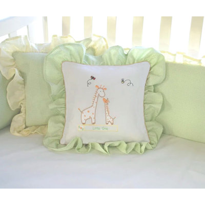 Little One Embroidered Cotton Blend Throw Pillow