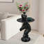 Statue de cheval, table d'appoint, table de bout, salon, noir-958948840