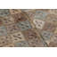 Vintage Distressed Runner Rug, Polychrome Diamond Geometric Pattern - Rug & Kilim