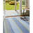 Fiesta Stripe French Blue/Green Handwoven Indoor/Outdoor Rug-124296872
