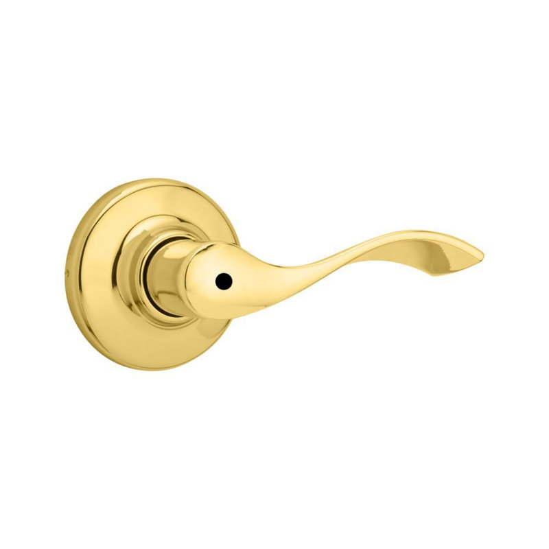 Balboa Privacy Door Lever, Polished Brass