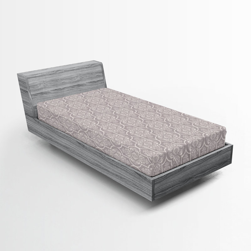 Drap-housse à motif géométrique Ambesonne, Drap-housse de taille simple