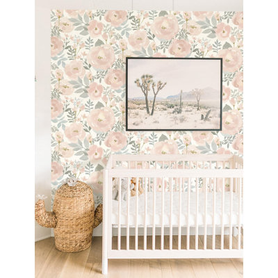 Orainege Floral Peel And Stick Wallpaper - Self Adhesive Removable Wallpaper With Peony Floral Design For Cabinets, Walls, And Furniture, Waterproof And Easy To Install