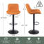 Tabouret de bar pivotant en similicuir Zager-2033200461