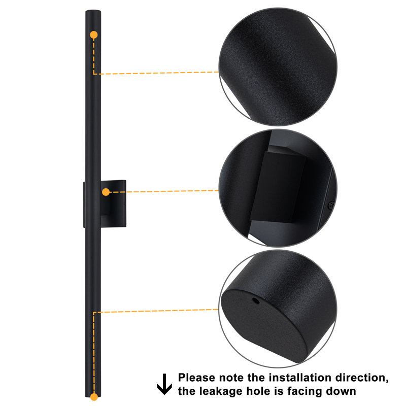Jonavon LED Wall Light, 38" H x 4.75" W x 3.5" D