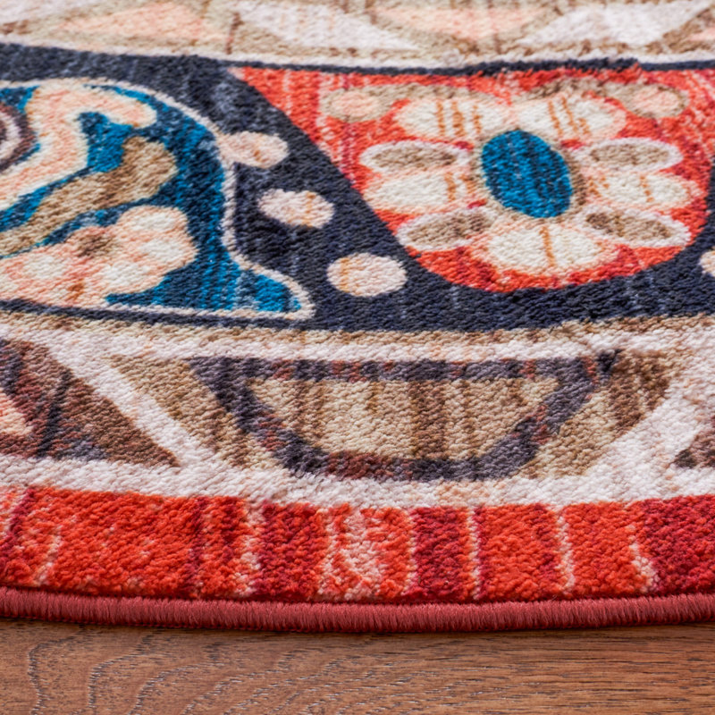 Manado Oriental Black/Red Area Rug, Rectangle 8'9" x 12'