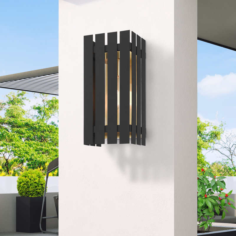 Greenwich Wall Light, Black, 13" H x 6" W x 4.875" D