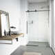 Elan E-Class 56-60" W x 76" H Sliding Frameless Shower Door with 3/8" Clear Glass