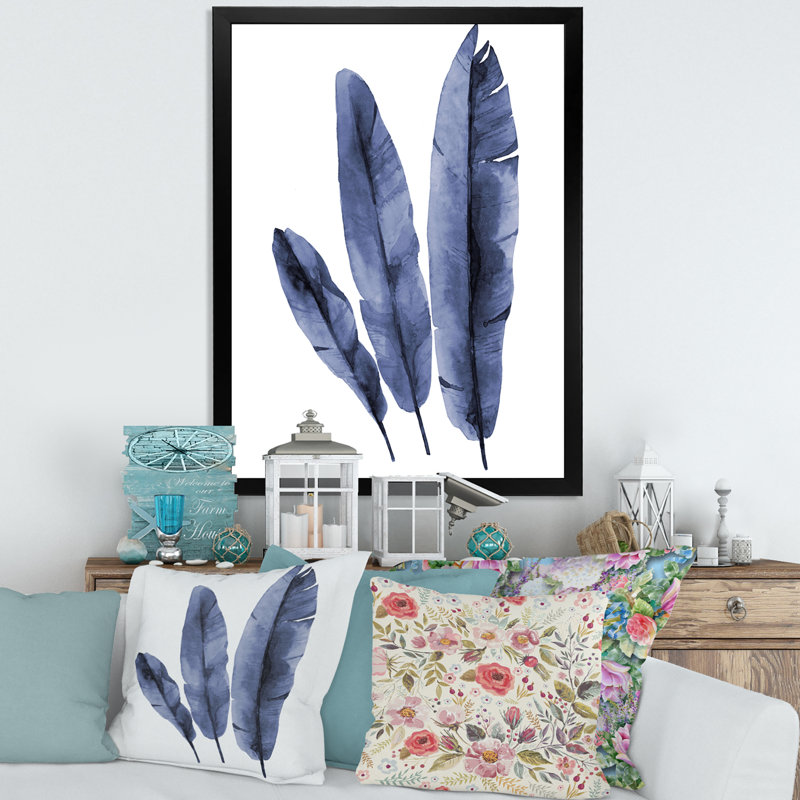 Tropical Banana Leaves - Reproduction de photo sur toile, H 32 po x l 16 po x P 1 po, Cadre noir