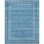 Hand Knotted Geometric Area Rug in Blue/White