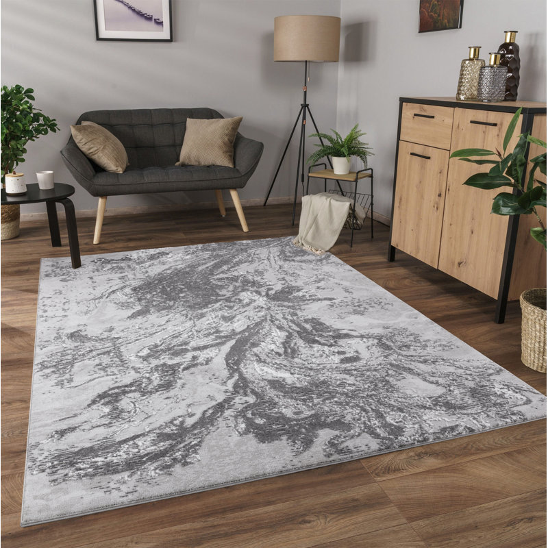 Bushmills Machine Woven Grey Indoor Rug, Rectangle 120 x 170cm