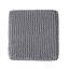 Tabouret de pieds gris en coton tricoté avec style artisanal - doux, dimensions de 16,7 pouces, aucun assemblage requis