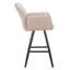 Tabouret de bar pivotant Sieve beige