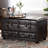 Manitoga Faux Leather Ottoman