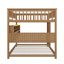 Full XL Over Queen Bunk Bed With Integrated Shelving, Customizable Lights And Ventilated Panel-1160072004-1160072007