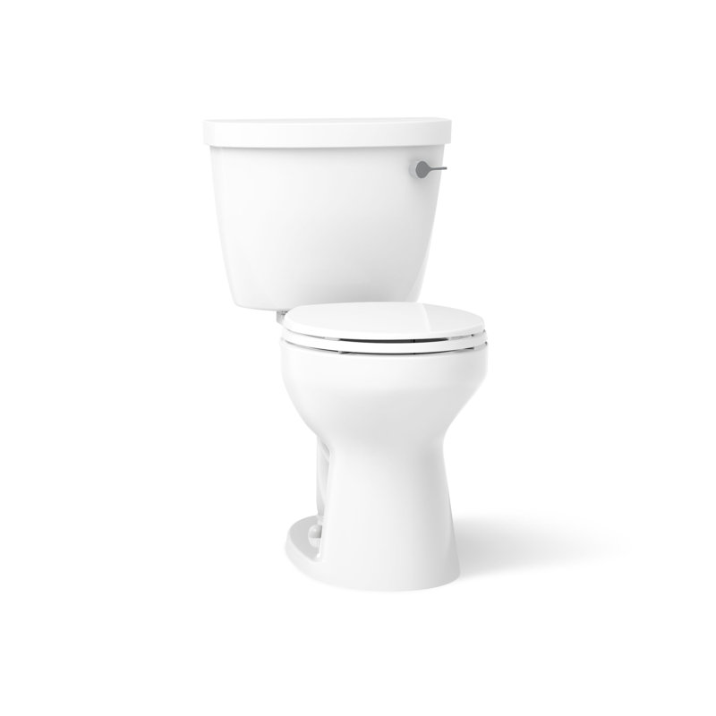 Cimarron® Two-piece round-front toilet, 1.28 gpf