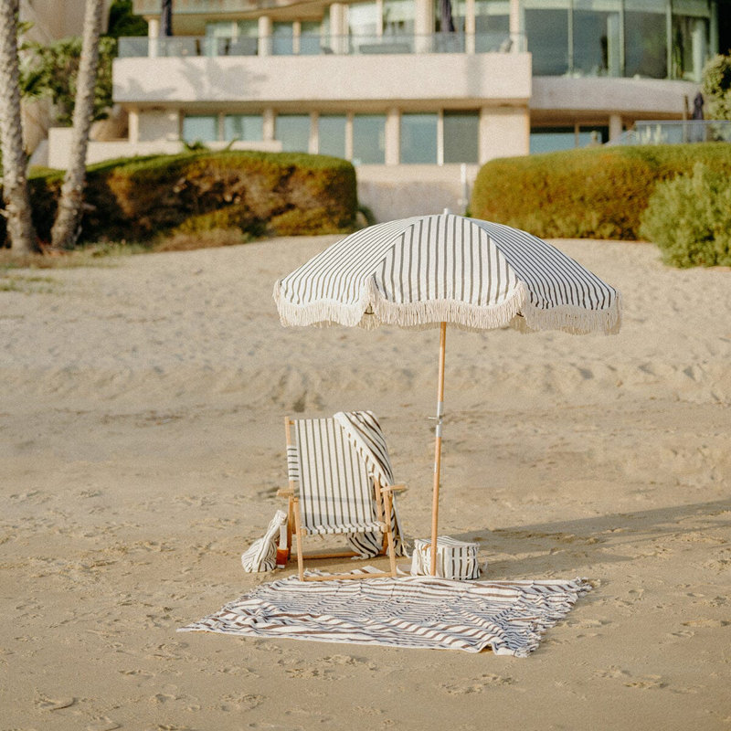 Beach Blanket, Black/White